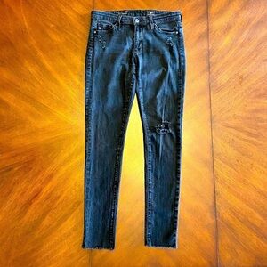 AG THE MIDDI ANKLE Black Jean - Sz 25